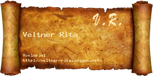 Veltner Rita névjegykártya
